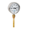 Thermomètre bimétallique fig. 662 inox/verre R100 longueur de plonge laiton 60 mm plage de mesure -30 - 50 °C